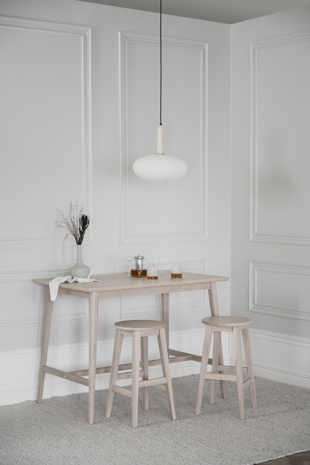 Austin barpall vitpigmenterad