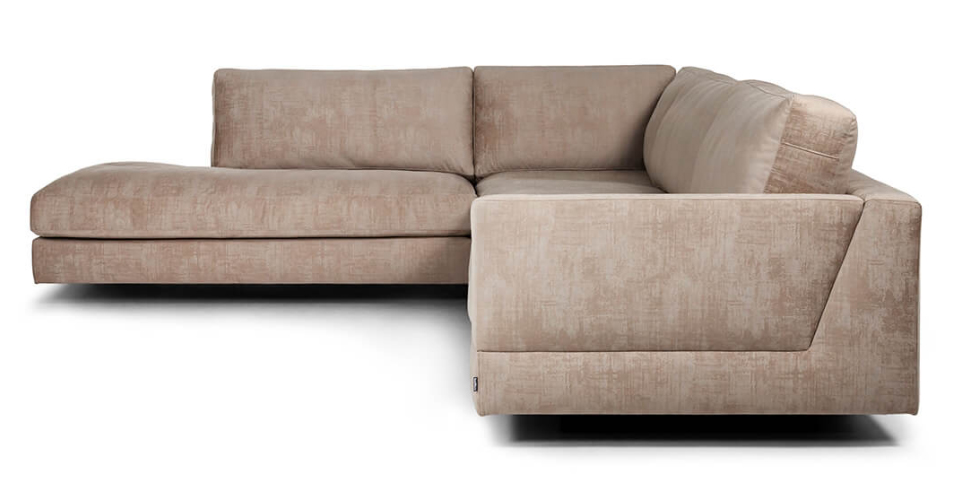 Arena hörnsoffa med öppet avslut