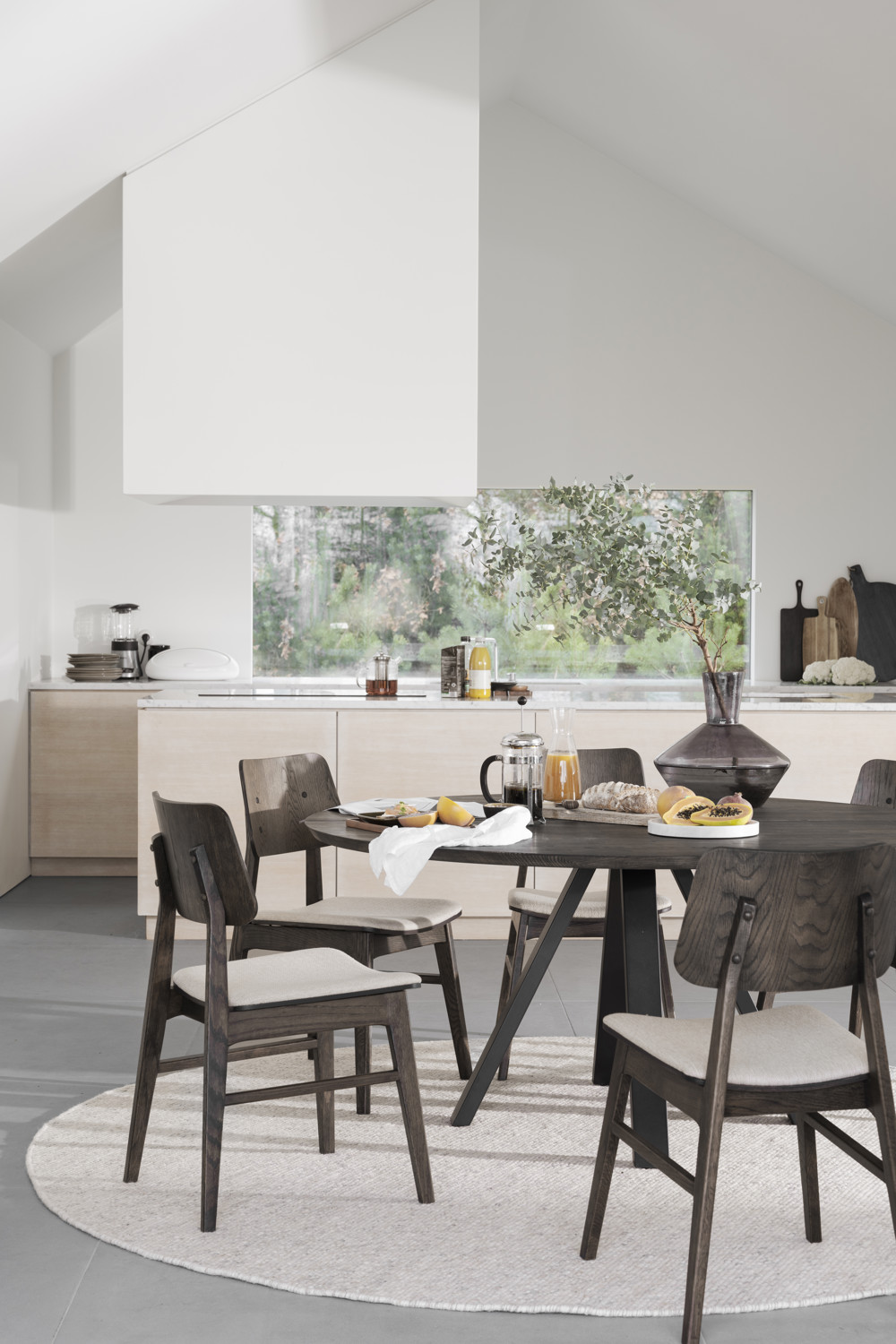 Carradale matbord Brun/svart