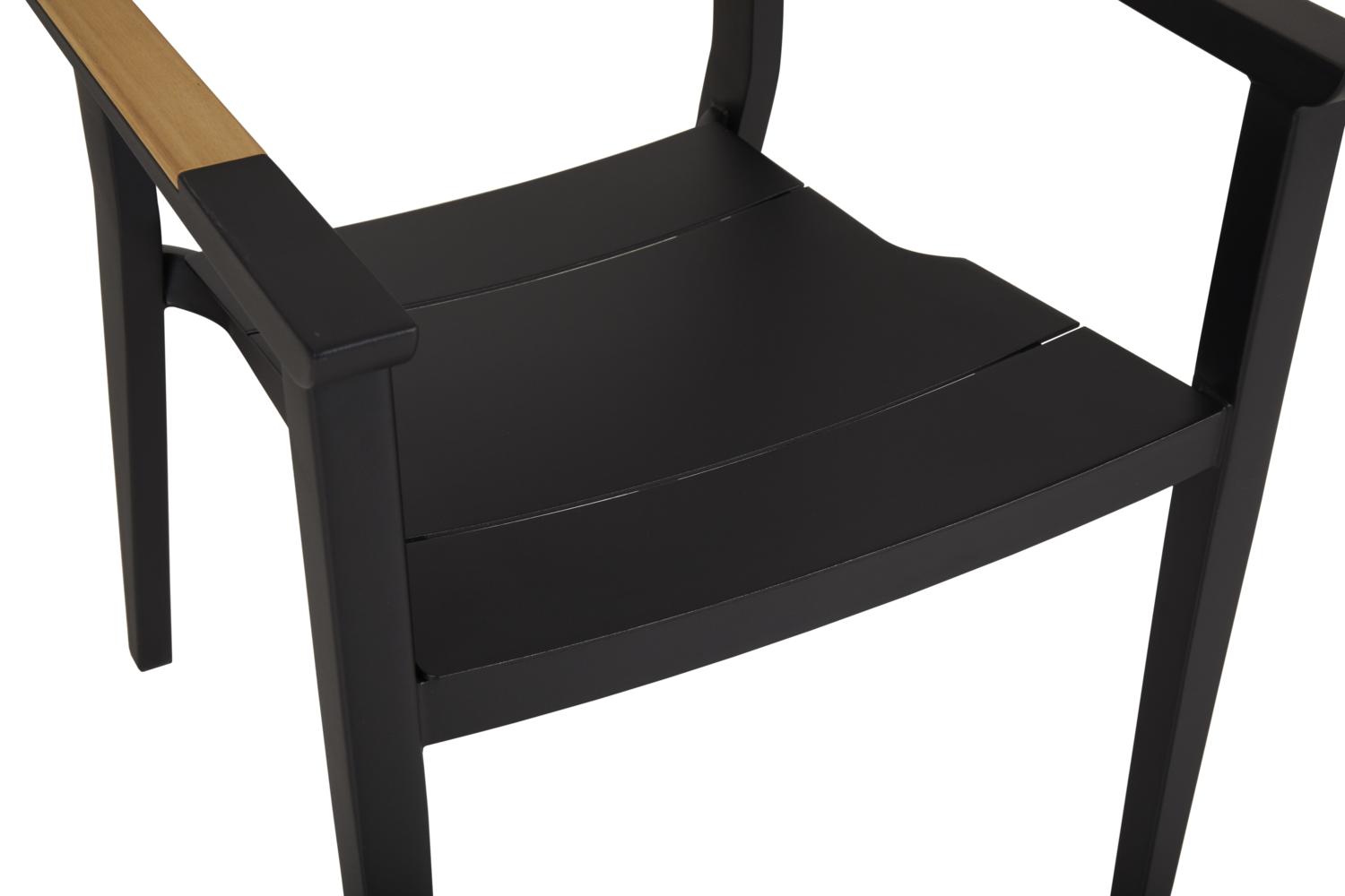 Chios karmstol Svart