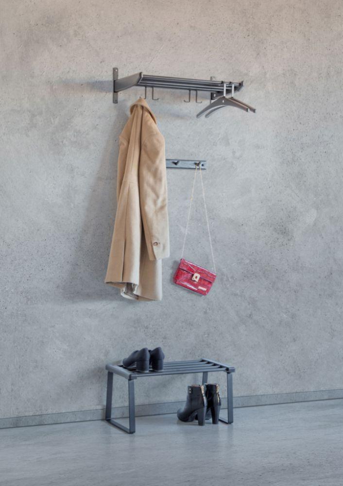 Cora Kroklist L49, Lackad Ek / Mattsvart stål