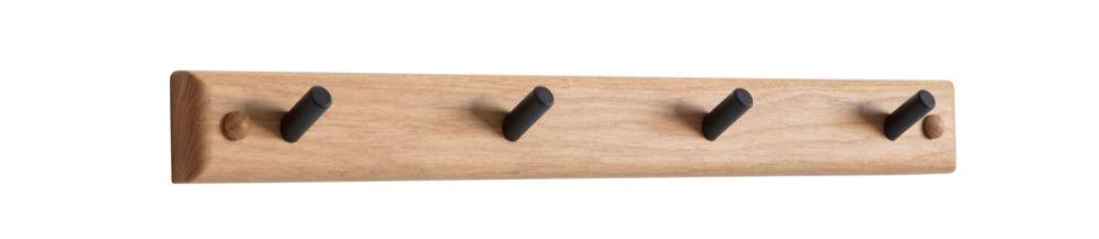 Cora Kroklist L49, Vitoljad Ek / Mattsvart stål