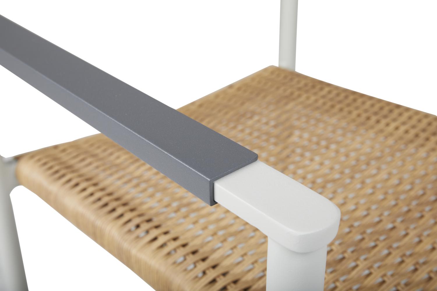 DK matstol Light Grey/Natur