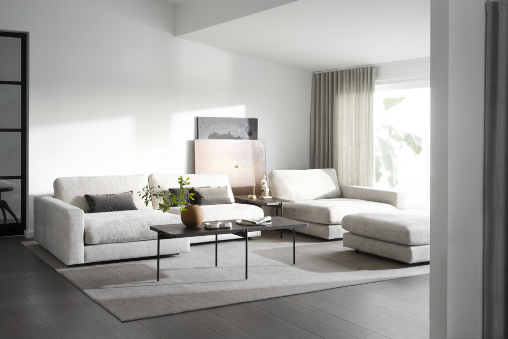 Duncan fotpall Ljusgrå