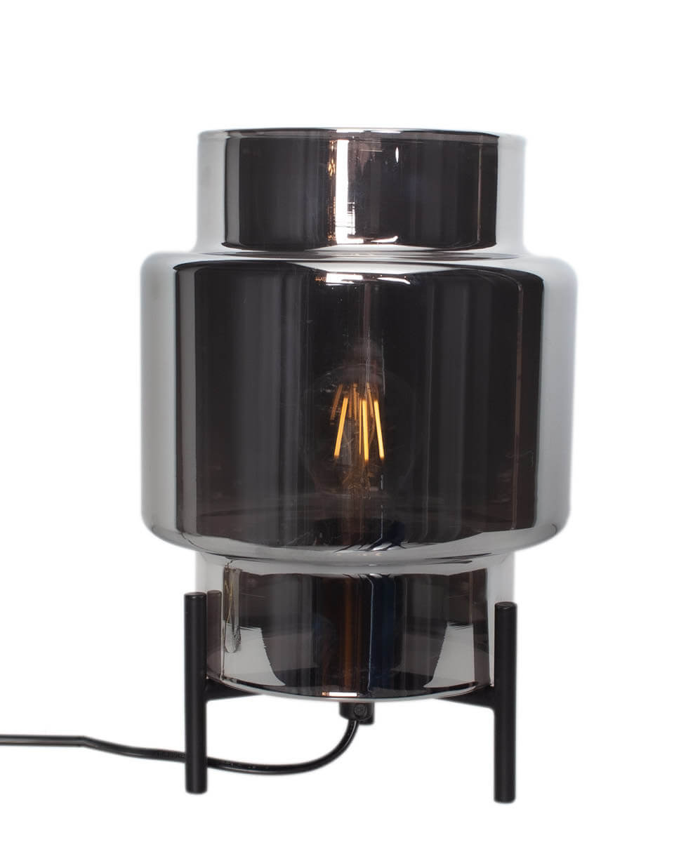 Ebbot bordslampa H29cm rökgrå