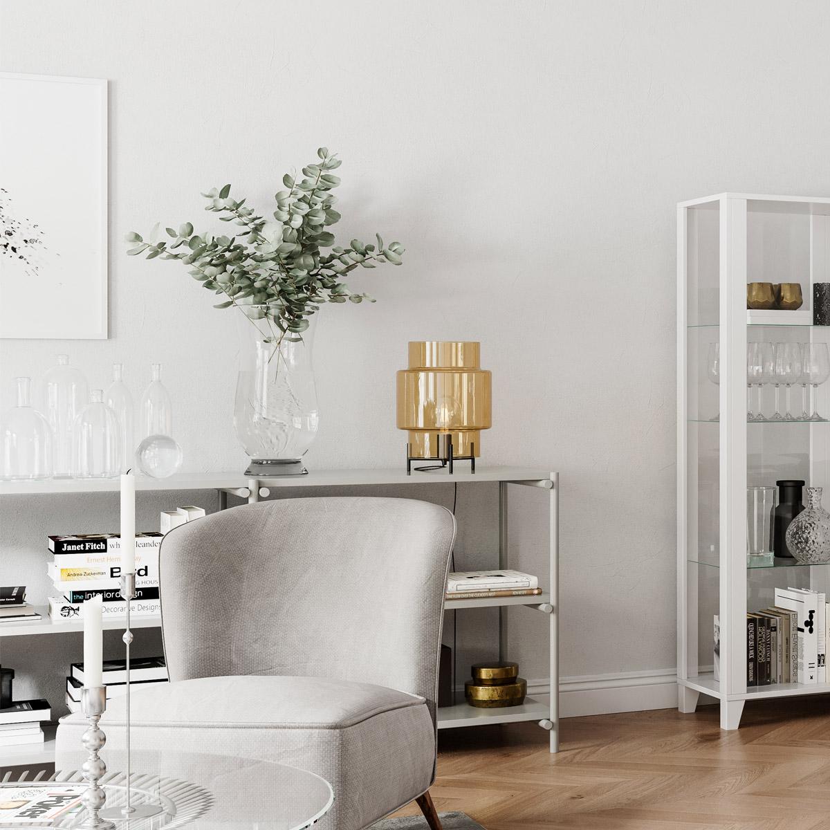 Ebbot bordslampa H37cm amber