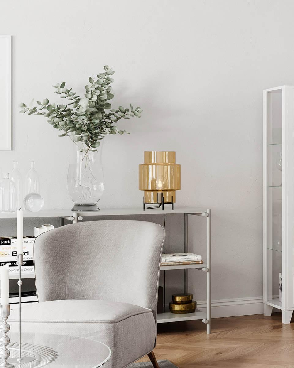 Ebbot bordslampa H37cm amber