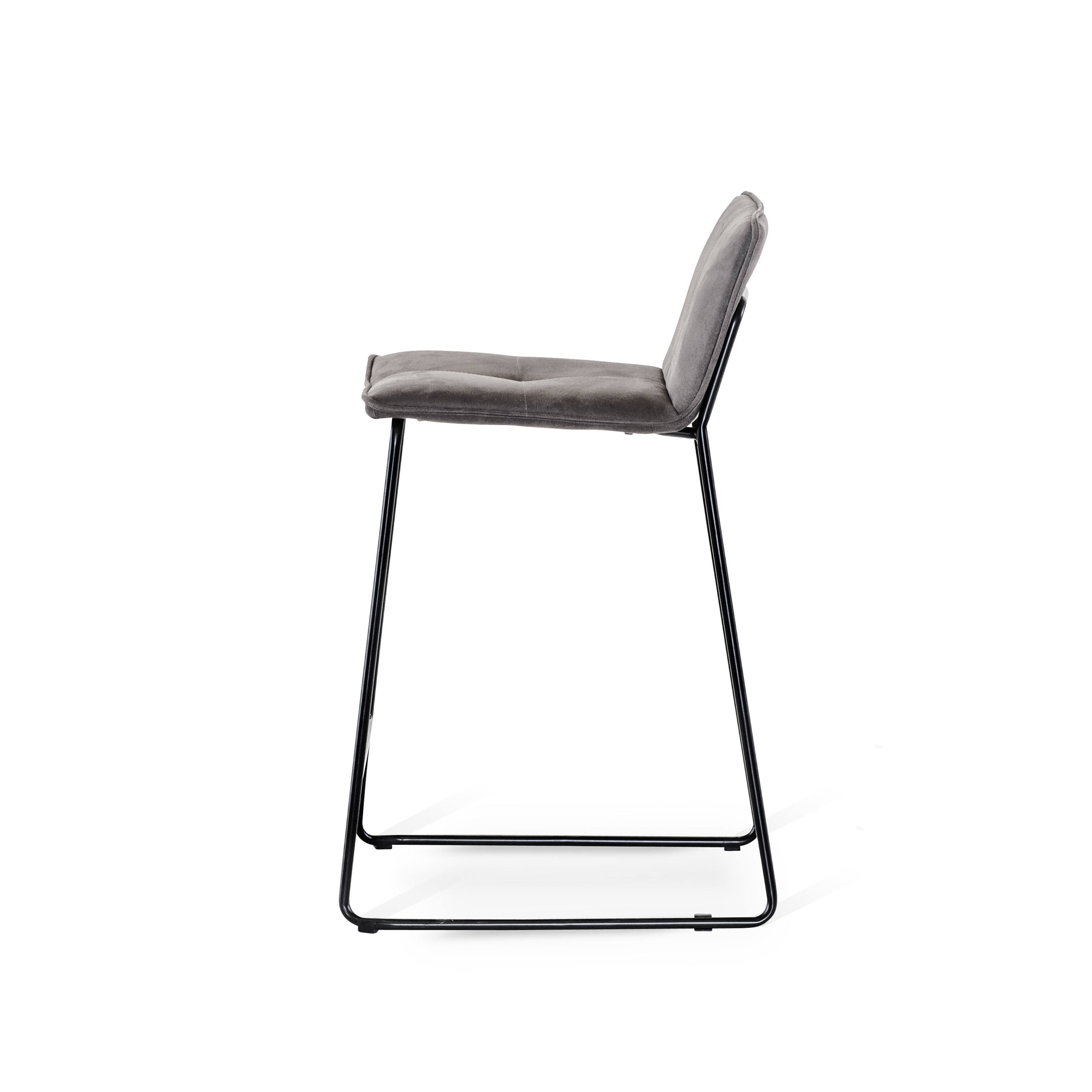 Elvis barstol mf nilla brun/ben svart metall