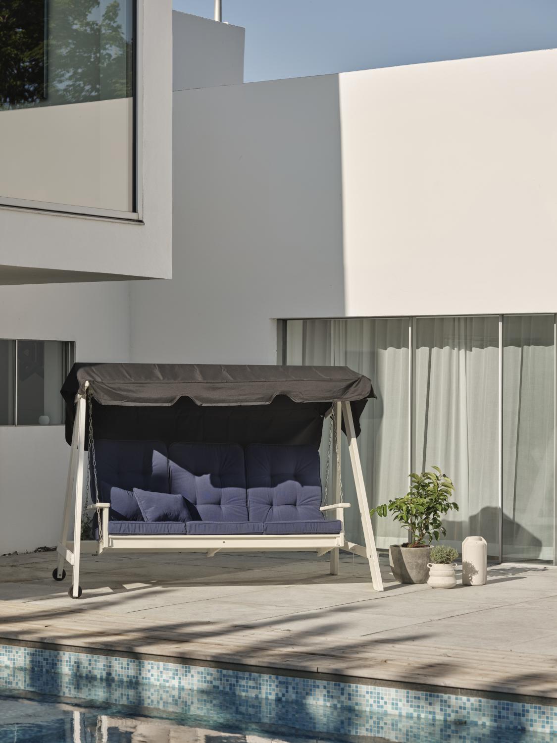 Iduna pos.stolsdyna Blå