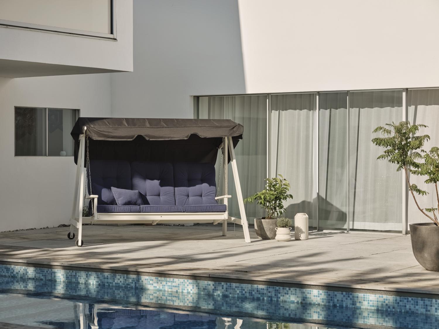 Iduna pos.stolsdyna Blå