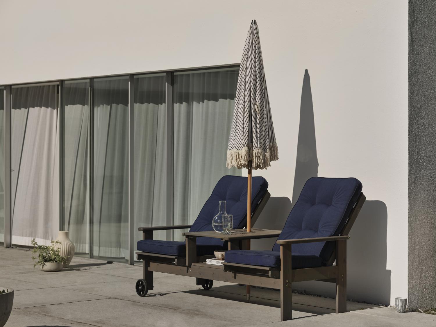 Iduna pos.stolsdyna Blå