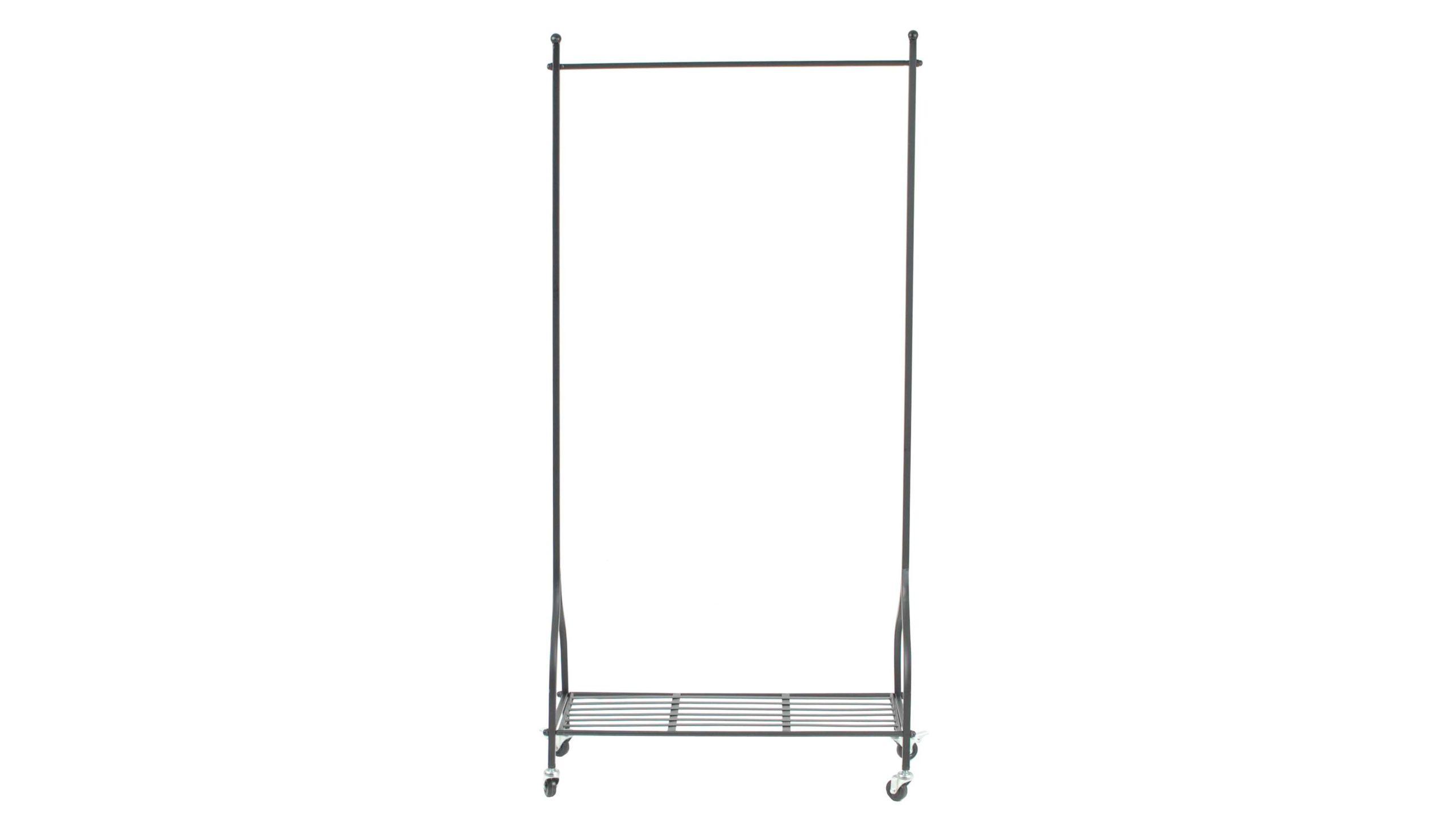 KLÄDSTATIV i svart smidesjärn-