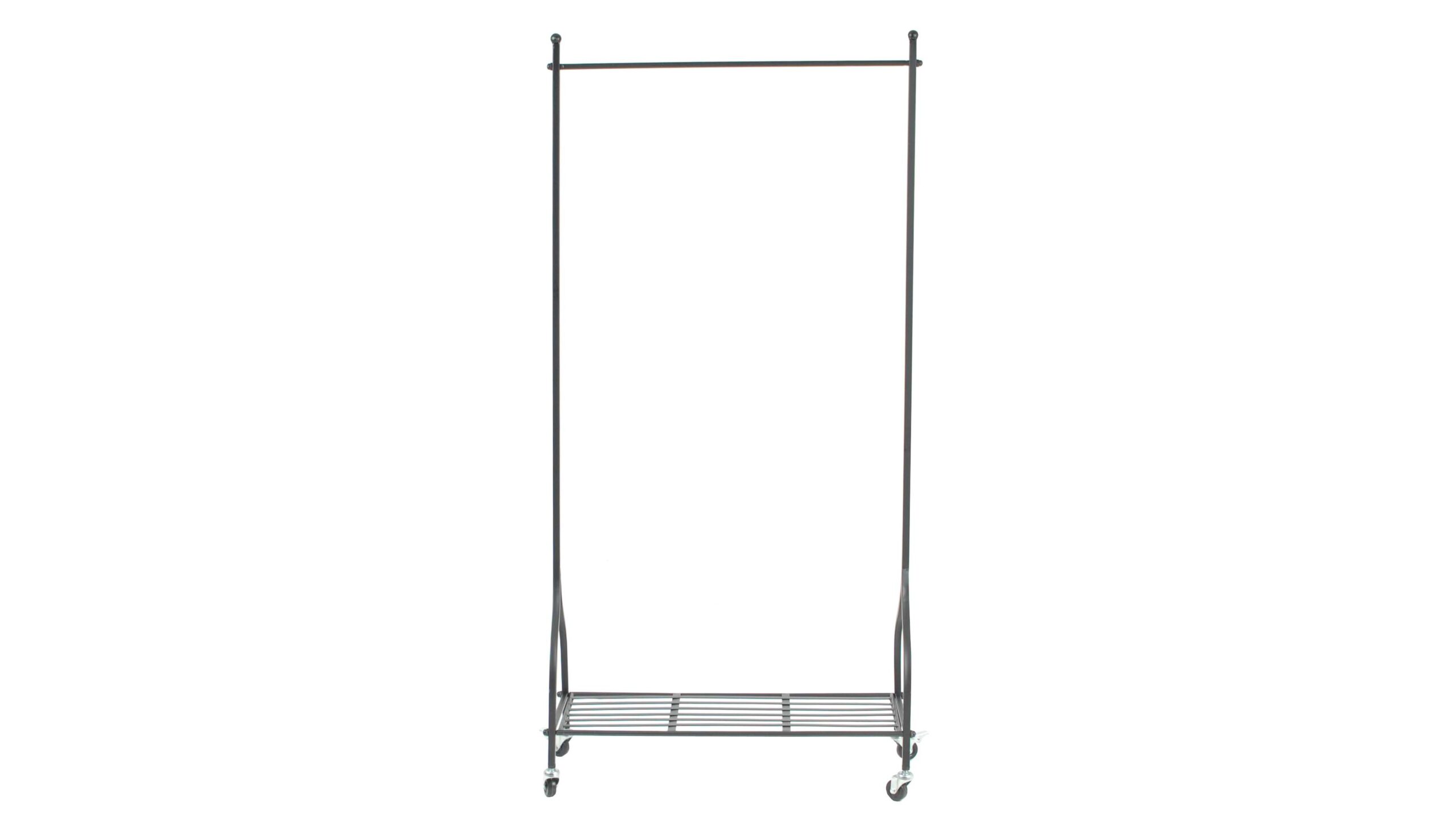 KLÄDSTATIV i svart smidesjärn-