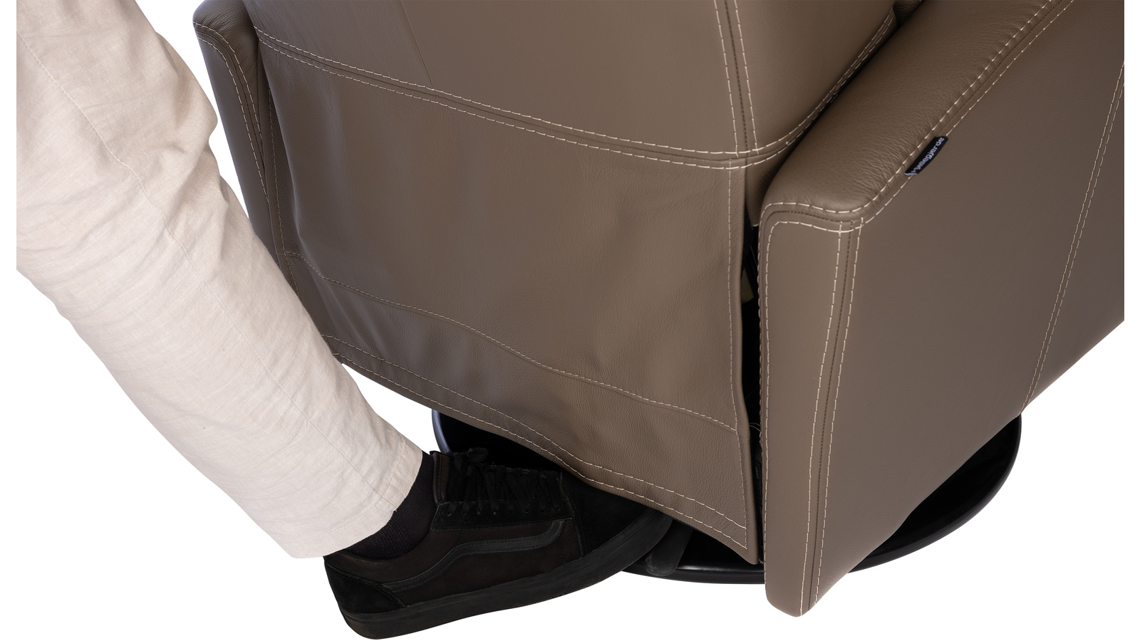 MILAN Hjellegjerde reclinerfåtölj, brun