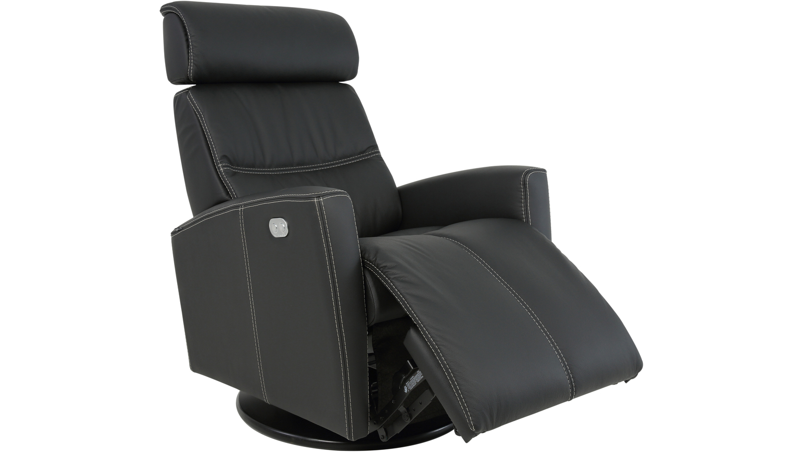 MILAN Hjellegjerde reclinerfåtölj, svart