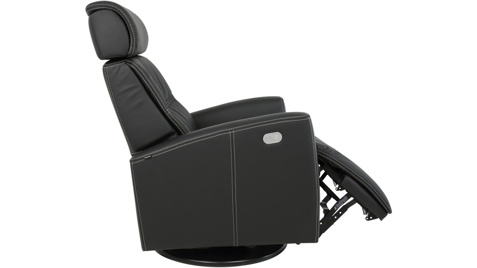 MILAN Hjellegjerde reclinerfåtölj, svart