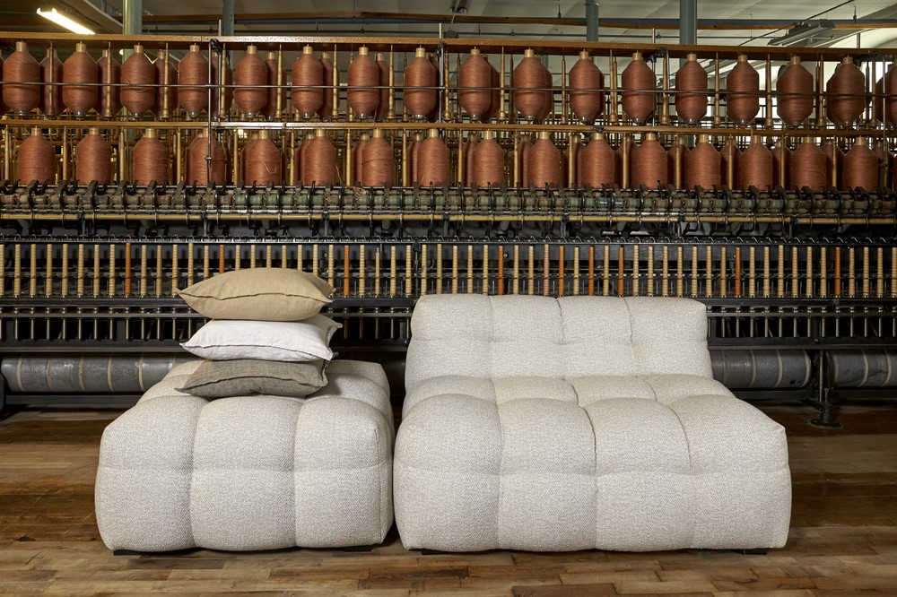 Kendall 1,5-sits beige bouclé