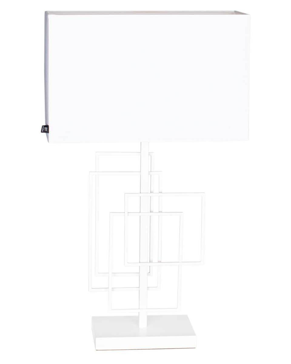 Paragon bordslampa H69cm matt vit