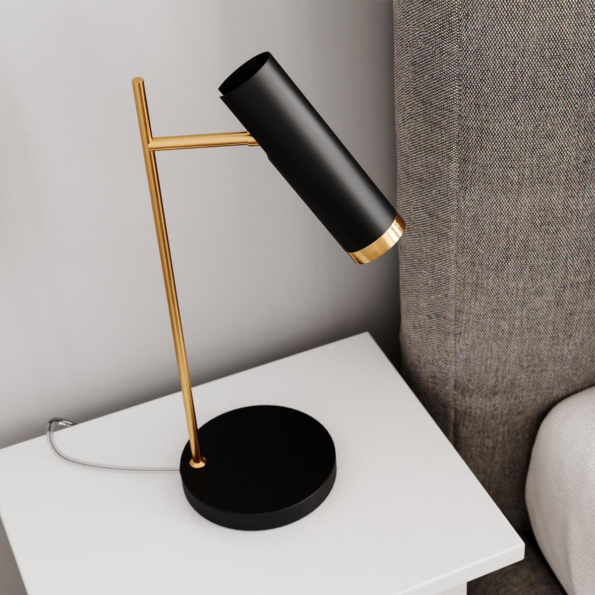 Puls bordslampa matt svart