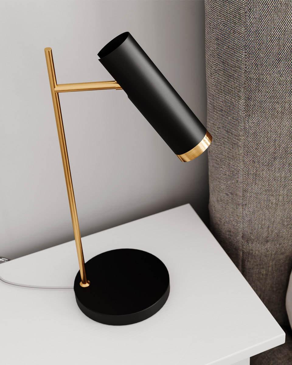 Puls bordslampa matt svart