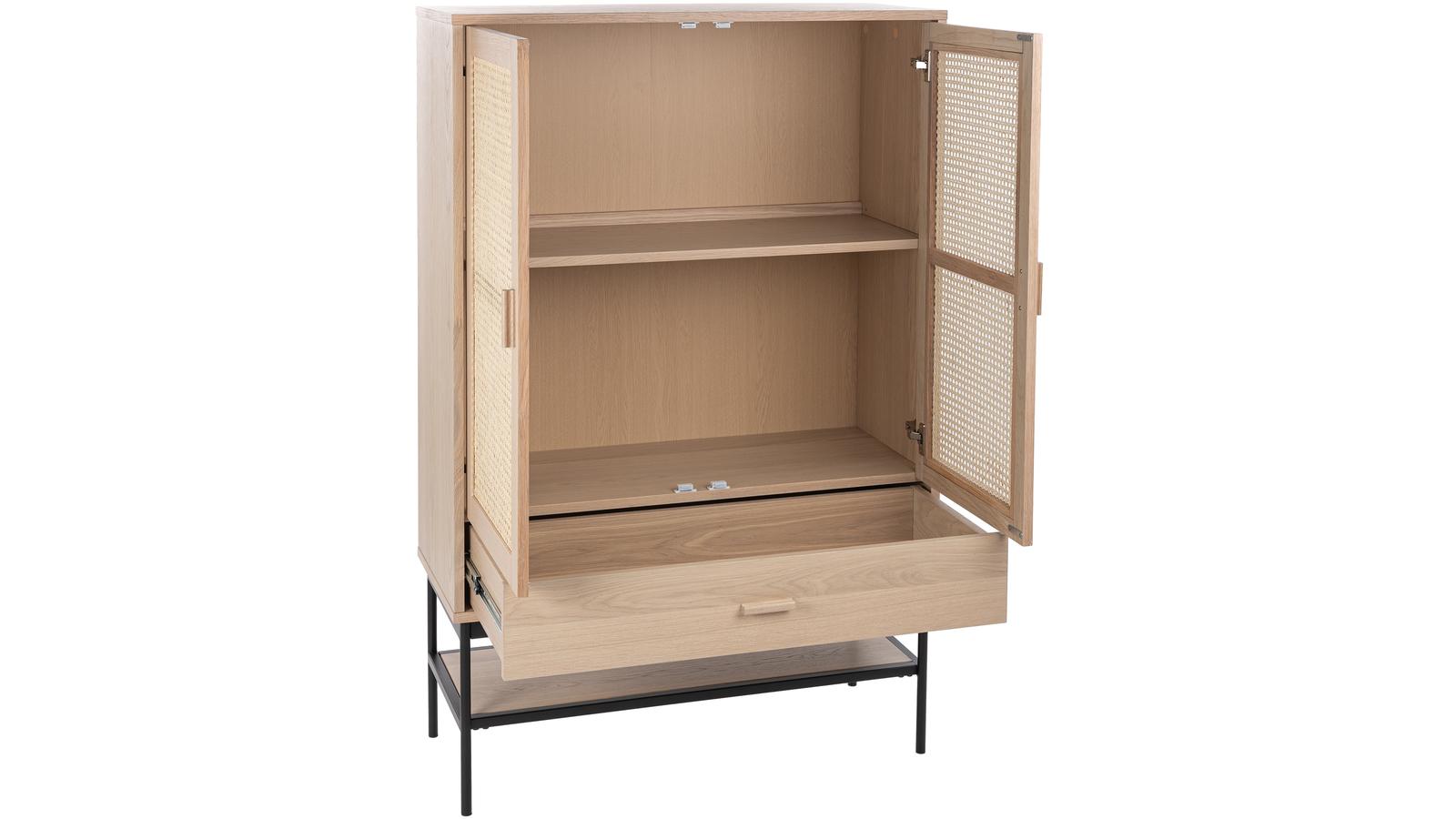 RAFFELS Låg vitrin ,vitpigmenterad