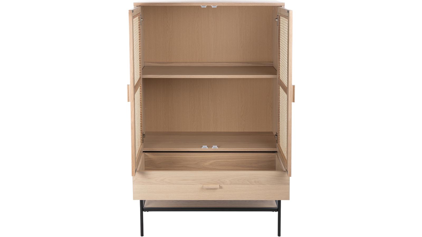 RAFFELS Låg vitrin ,vitpigmenterad