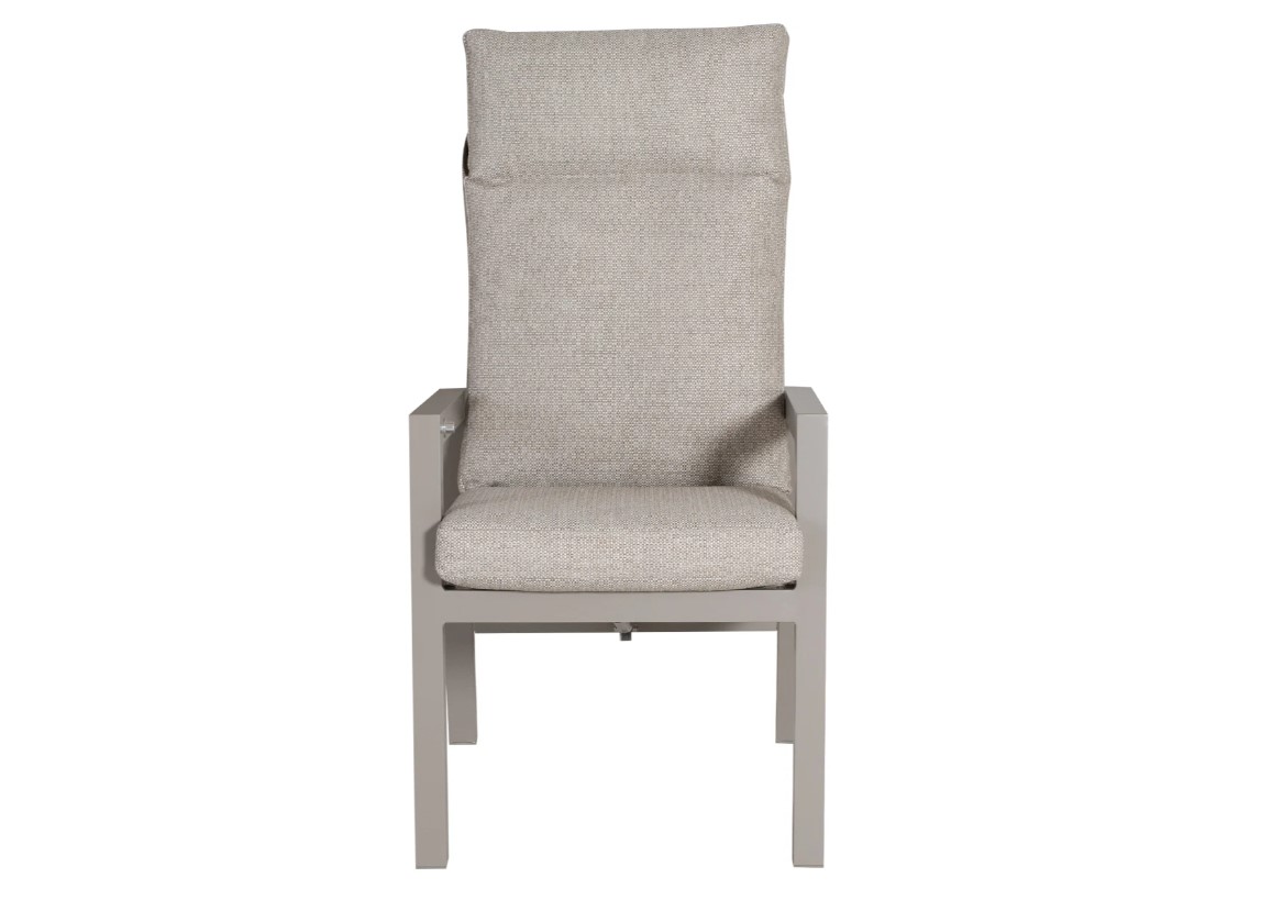 Loano karmstol fällbar aluminium/khaki