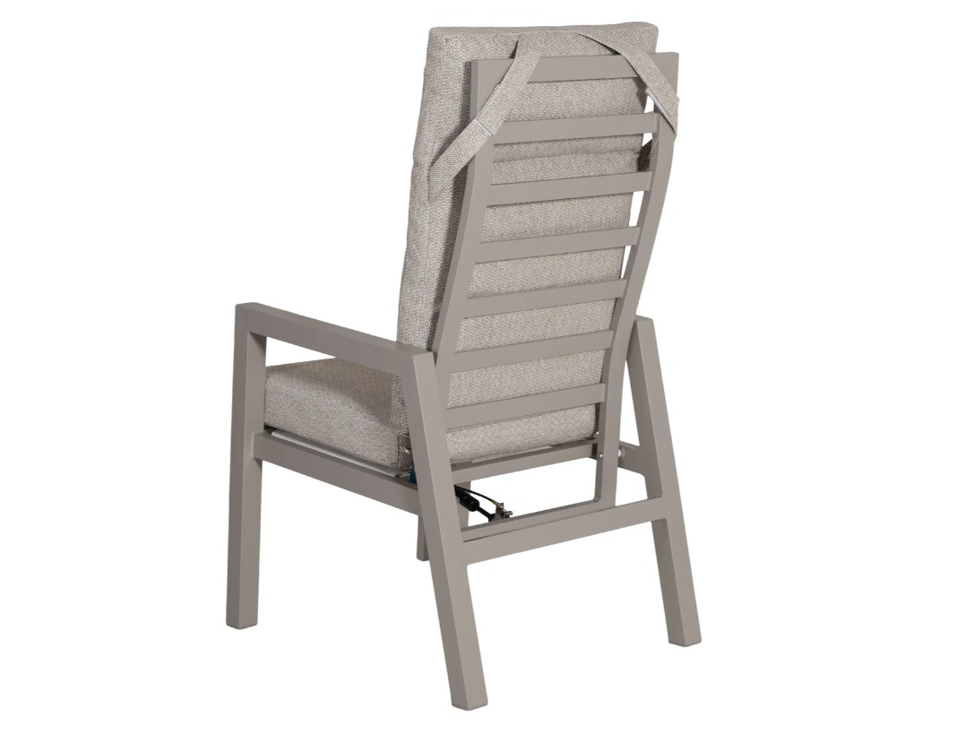 Loano karmstol fällbar aluminium/khaki