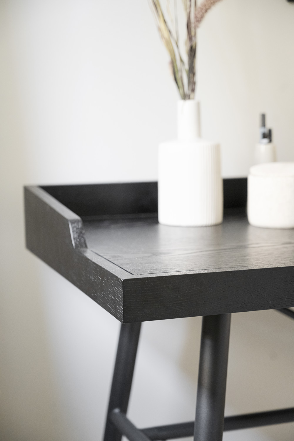 Springdale Skrivbord, Svart, 140×55 cm