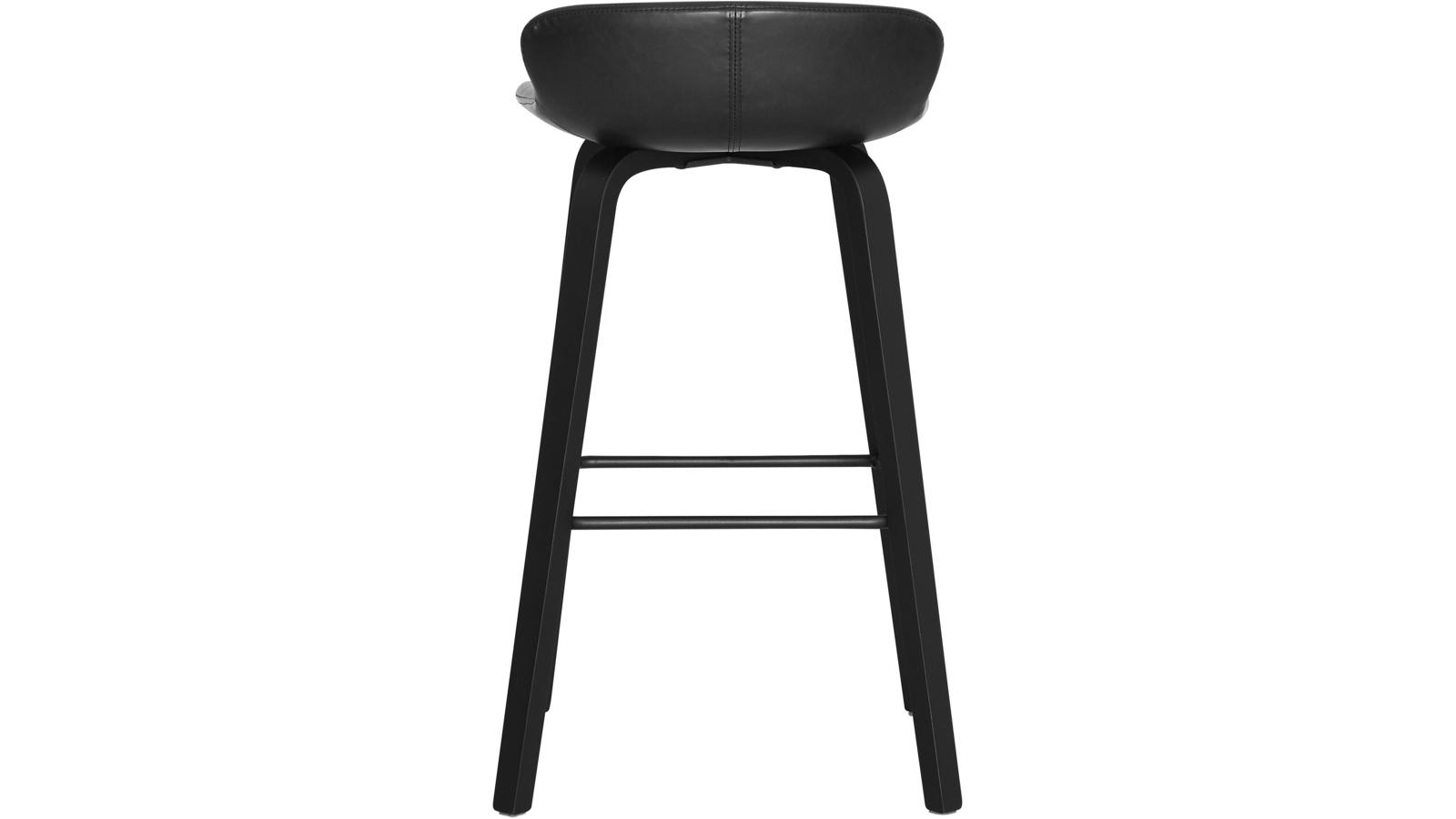 AKI Barstol i svart pu/svart underrede
