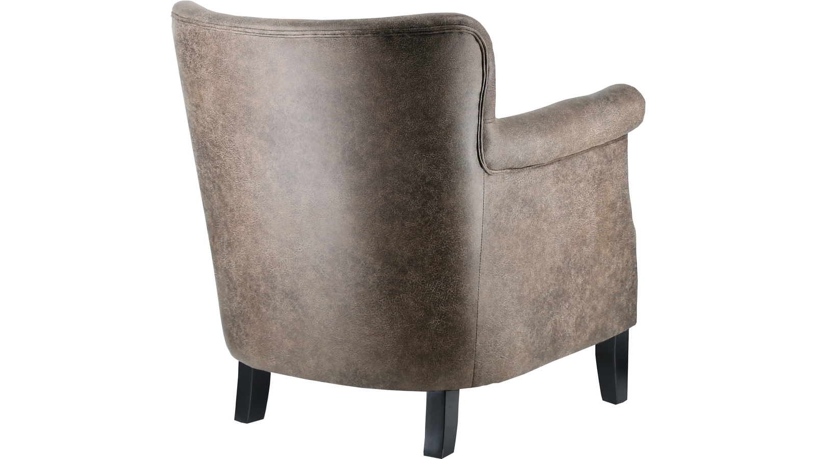 BARON VINTAGE Fåtölj i brunt tyg