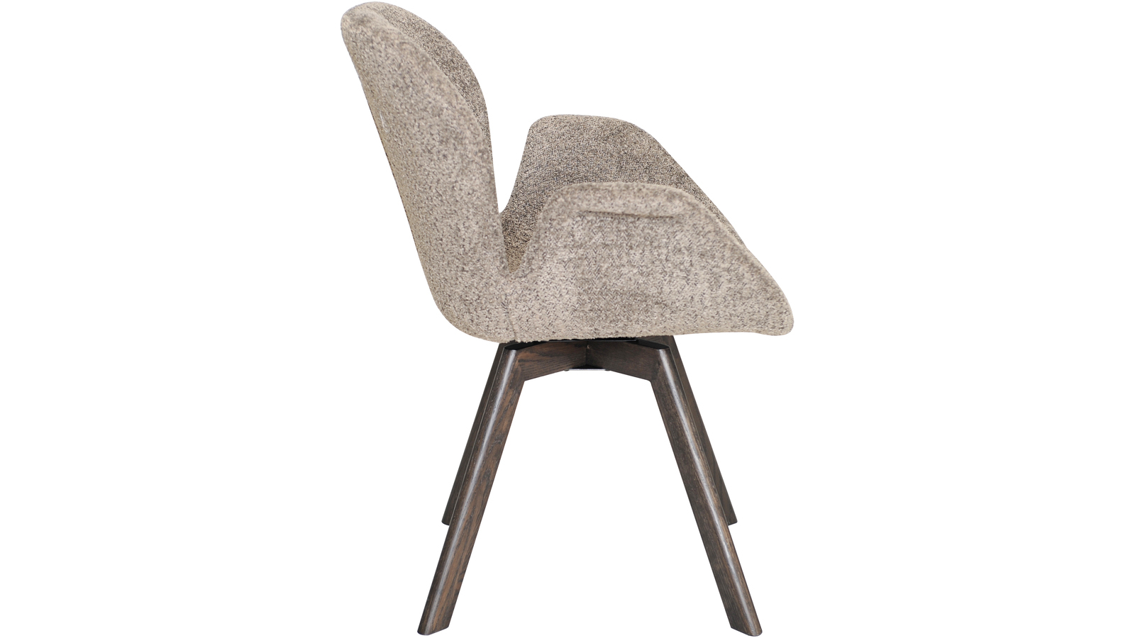 BJERKE Matstol med snurr, tyg mullvad