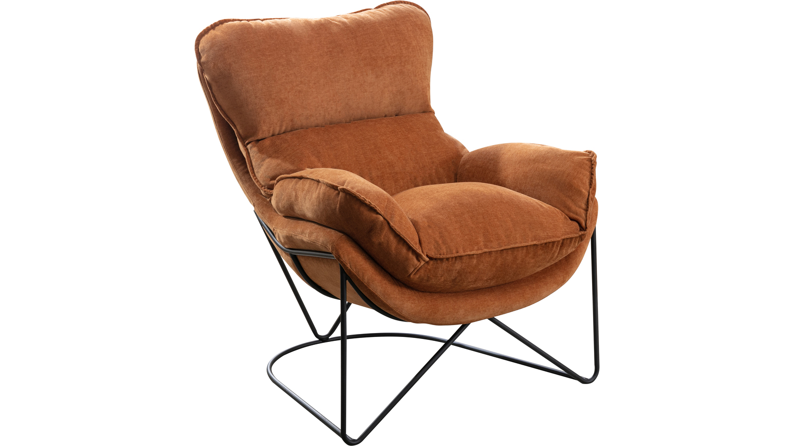 BRAY Fåtölj i tyg Ockra