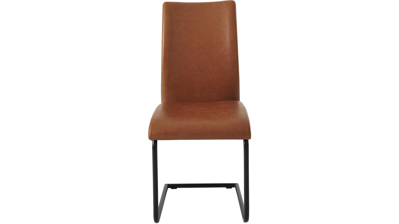 LINA Matstol i ljusbrun vintagePU cognac