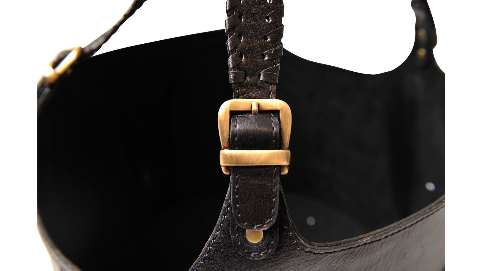 Modena Vedkorg i skinn med handtag