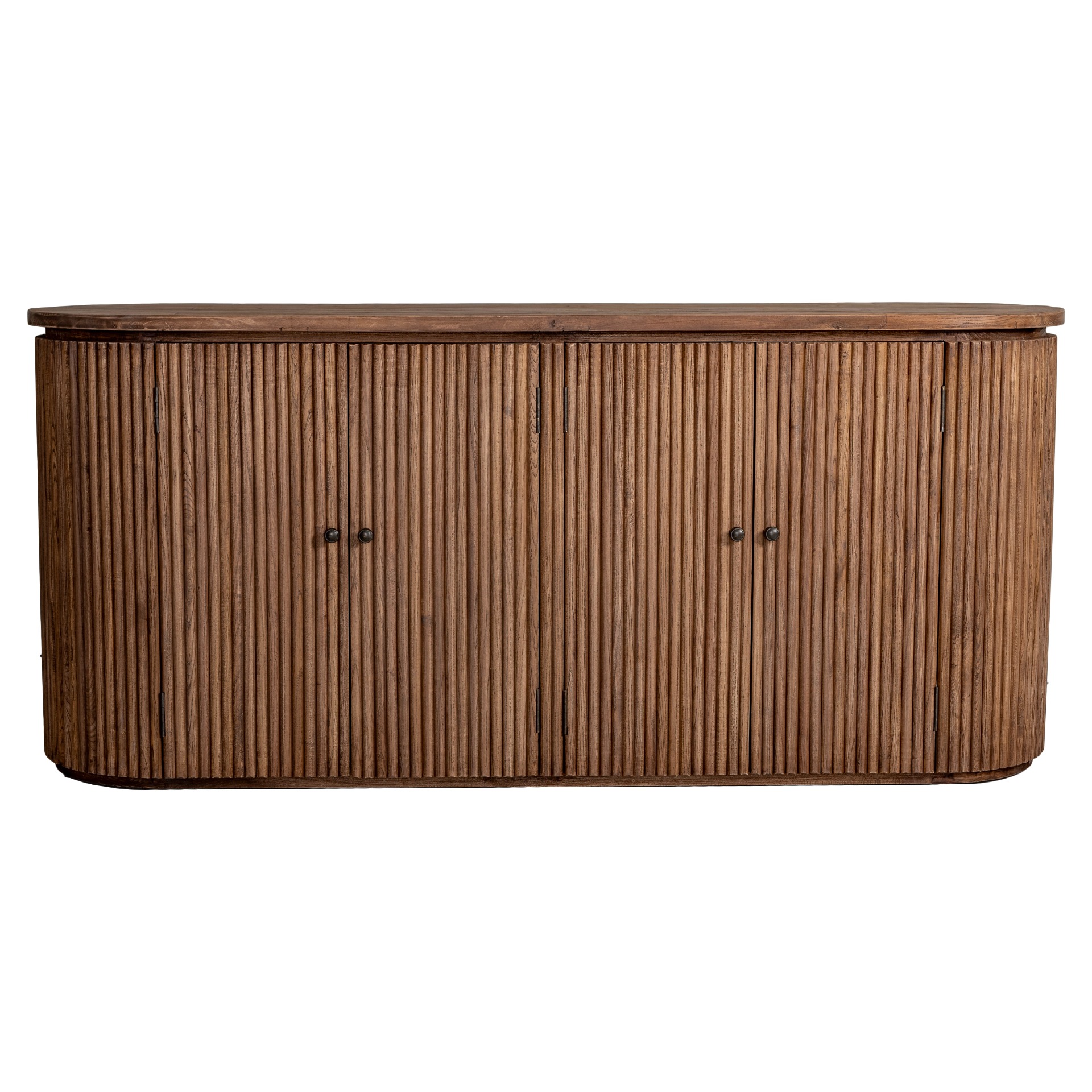 Florens mediabänk i massiv alm 182 cm