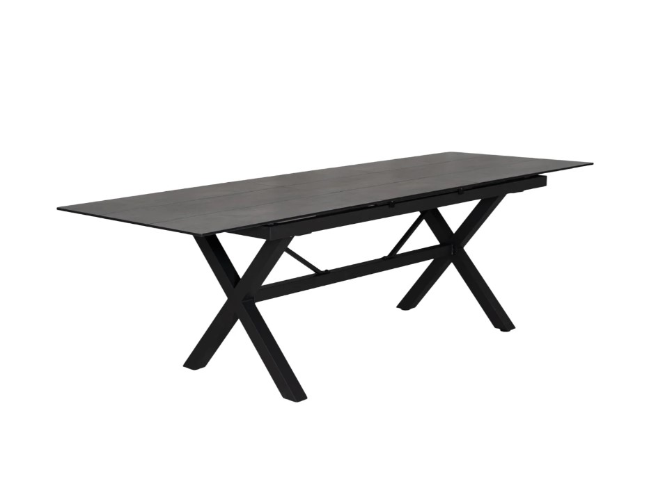 Palma matbord 180-240 cm antracit/betonglook