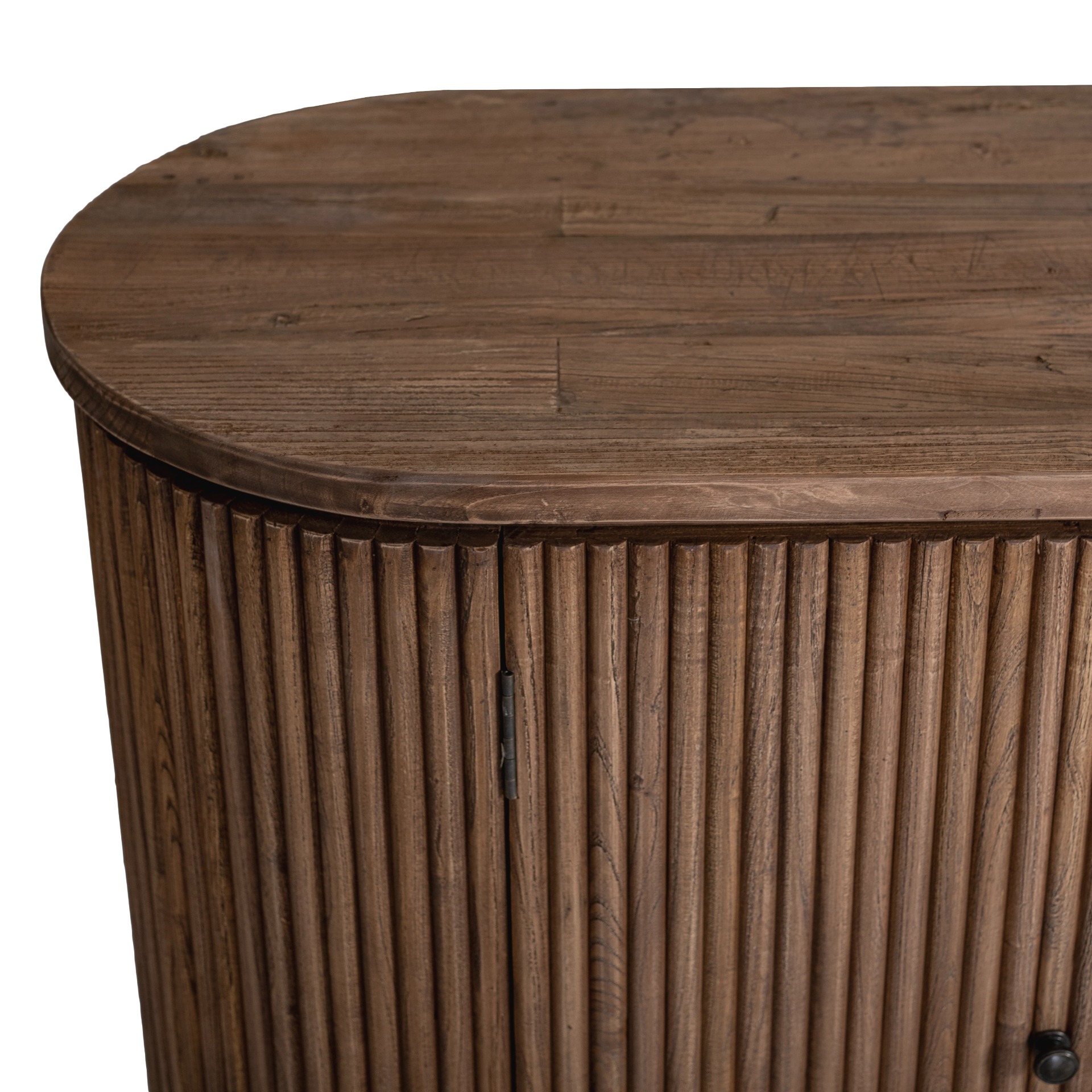 Florens mediabänk i massiv alm 182 cm