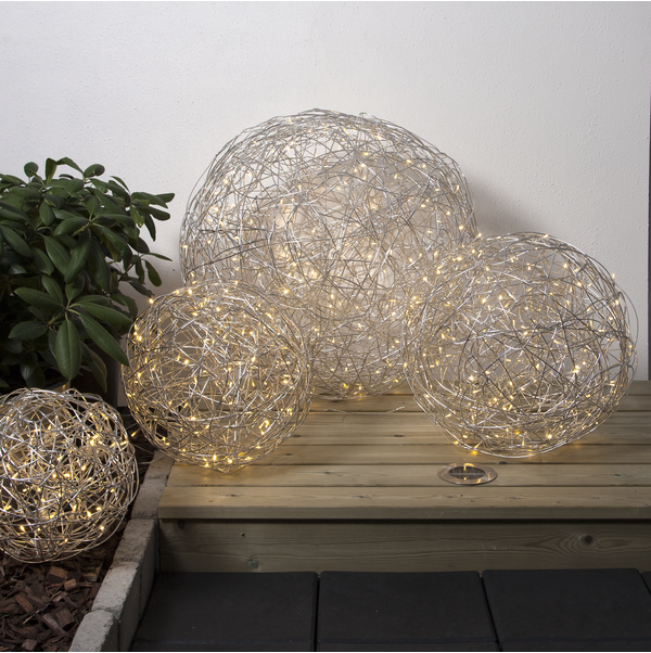 Trassel utomhusdekoration silver