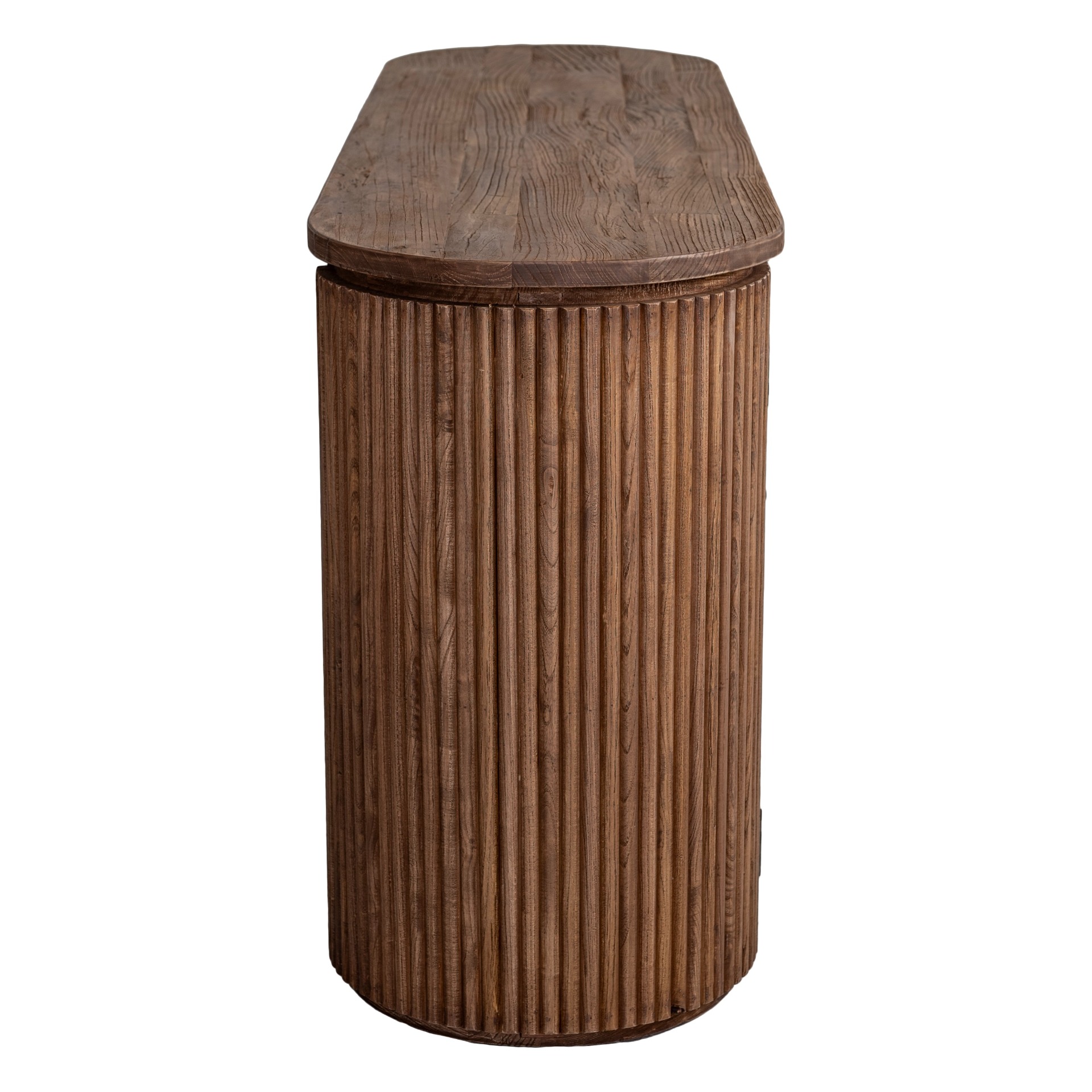 Florens mediabänk i massiv alm 182 cm