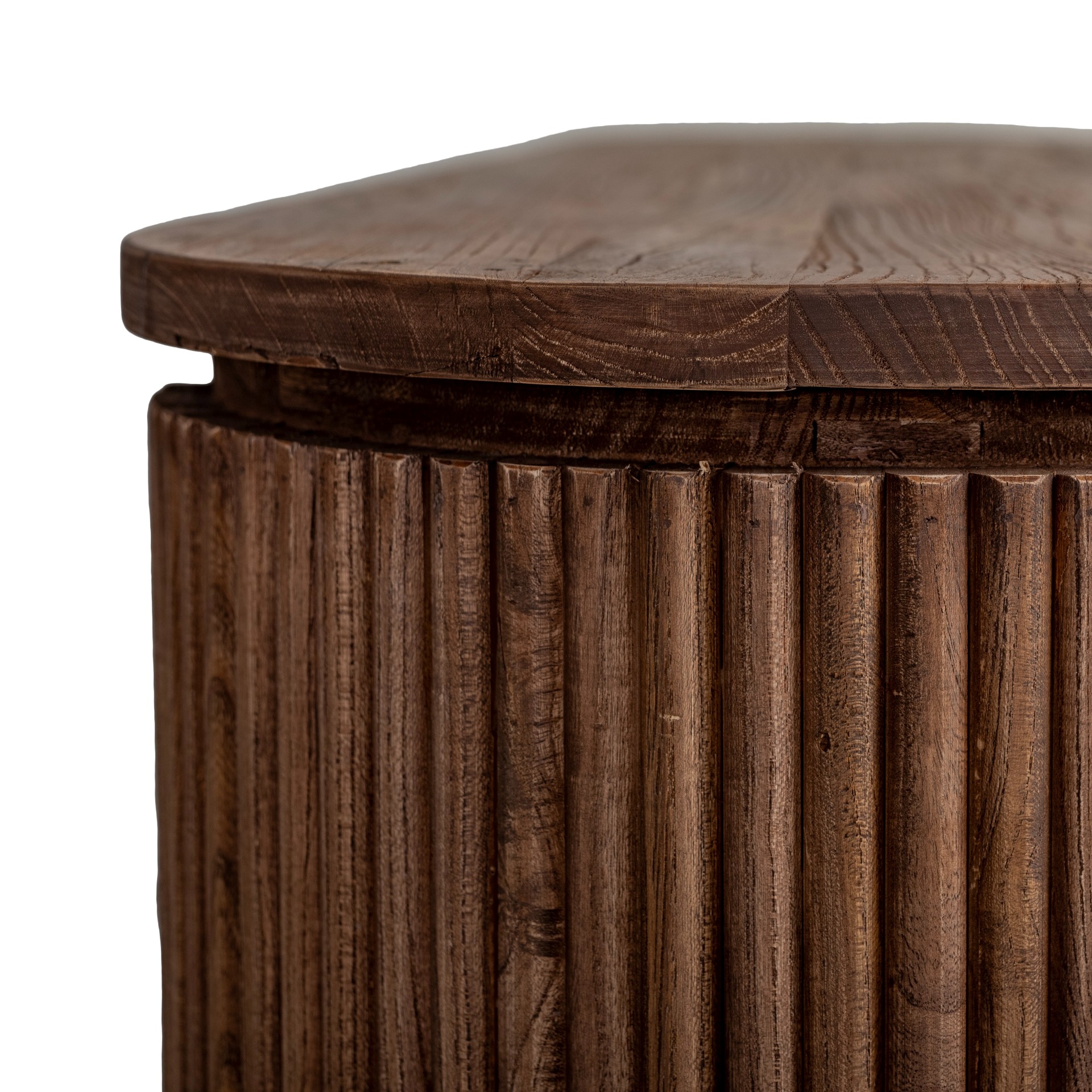 Florens mediabänk i massiv alm 182 cm