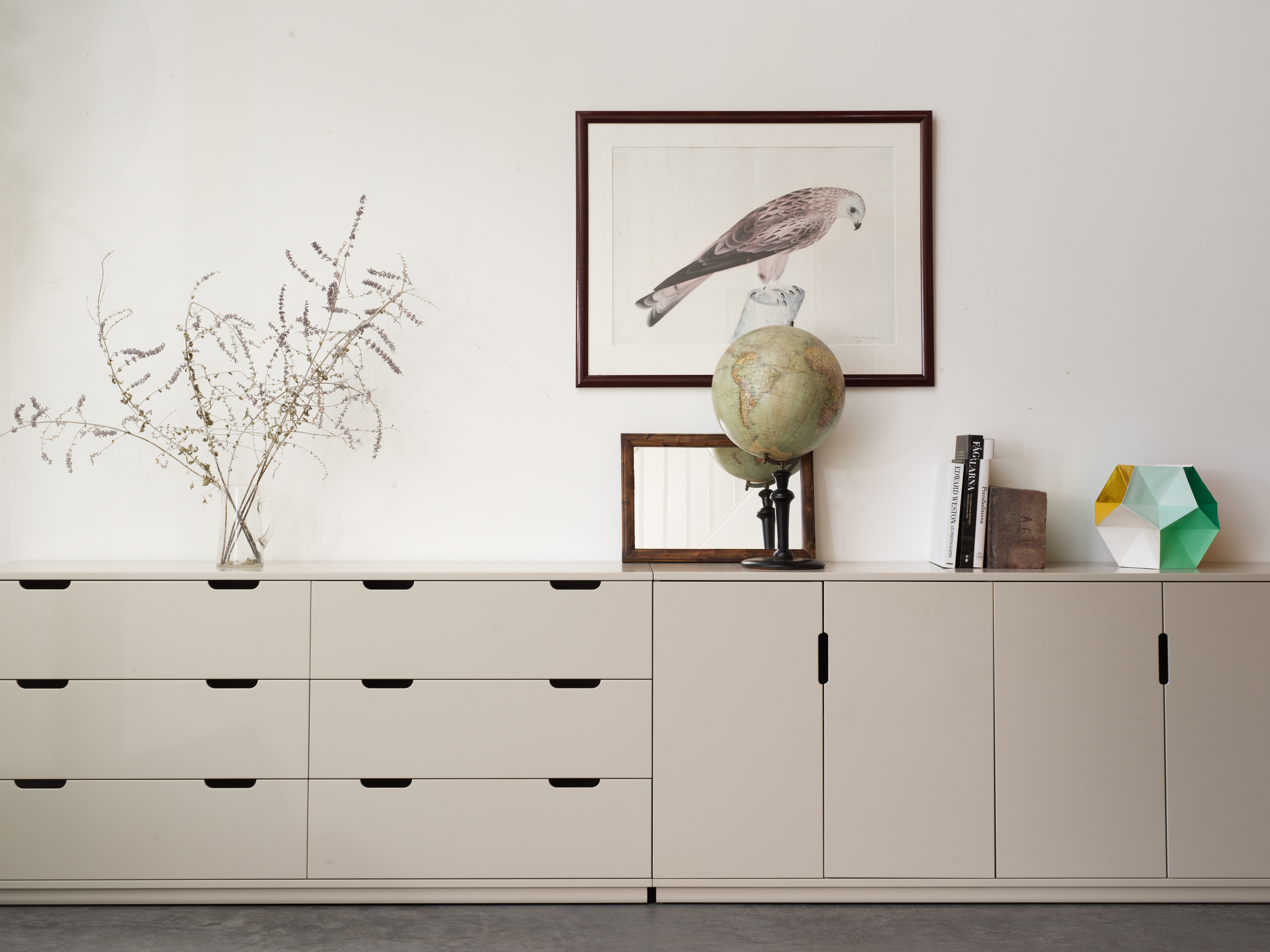 AOKO Sideboard, Beige Lack
