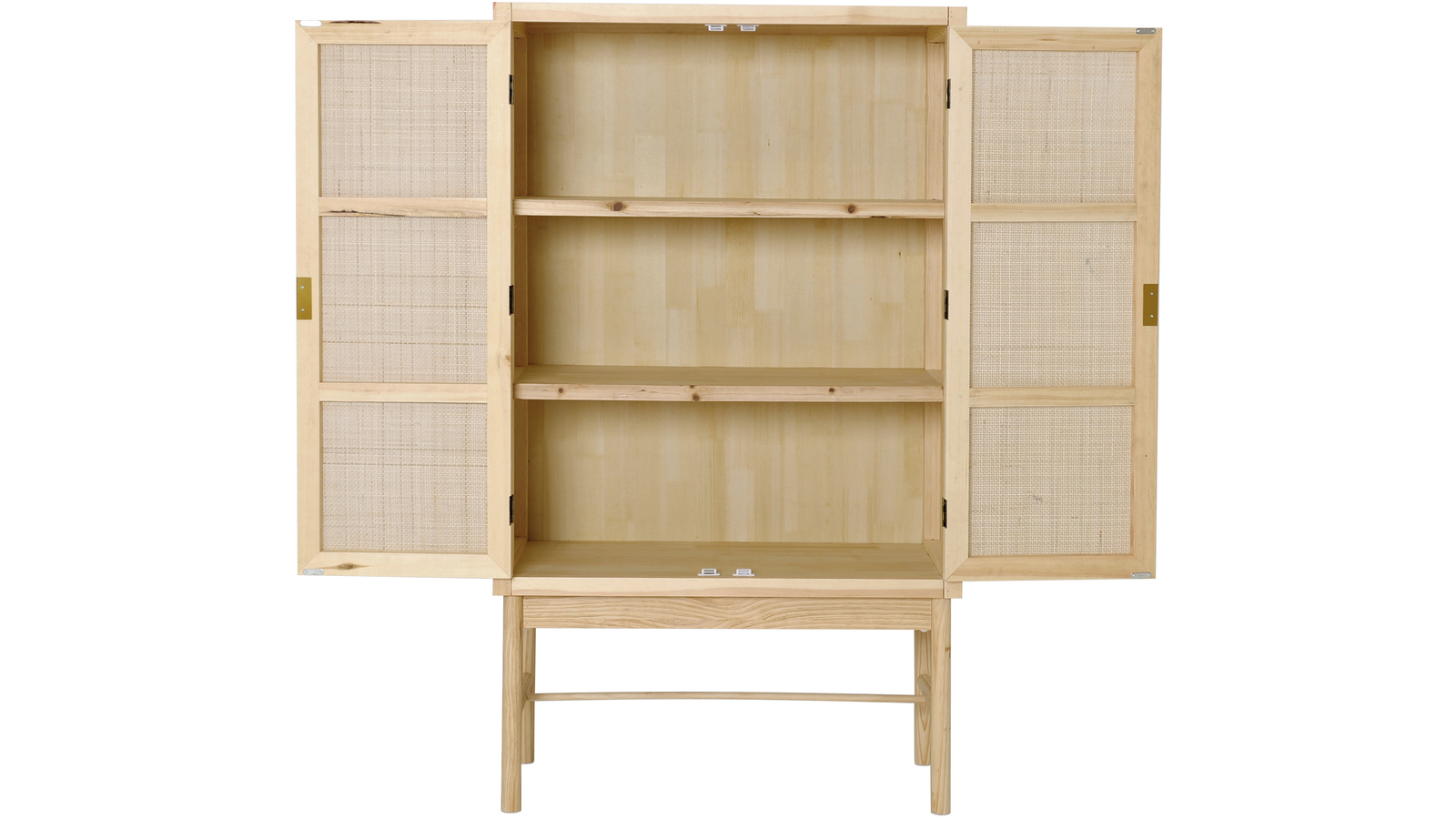 BALI vitrinskåp m 2 dörrar/trä/rotting