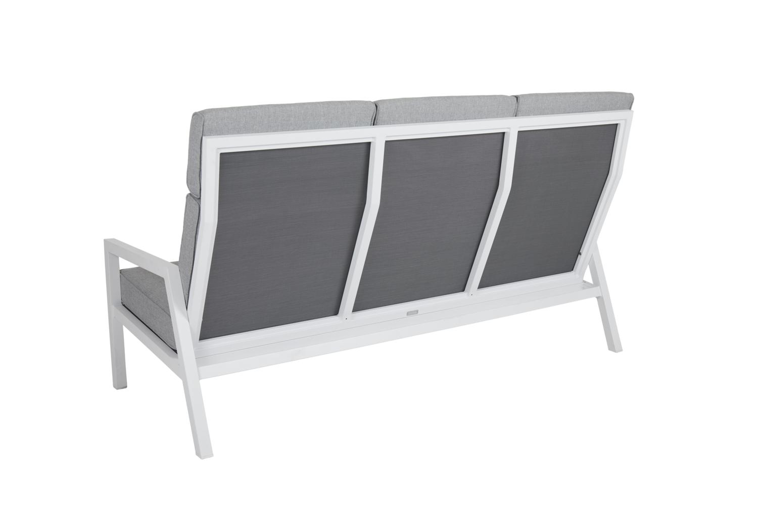 Belfort 3-sitssoffa Vit/Pearl grey