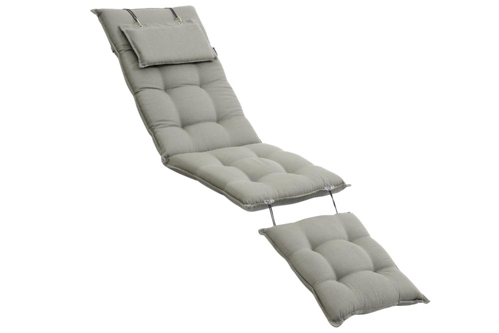 Florina däckstolsdyna Ljusgrå