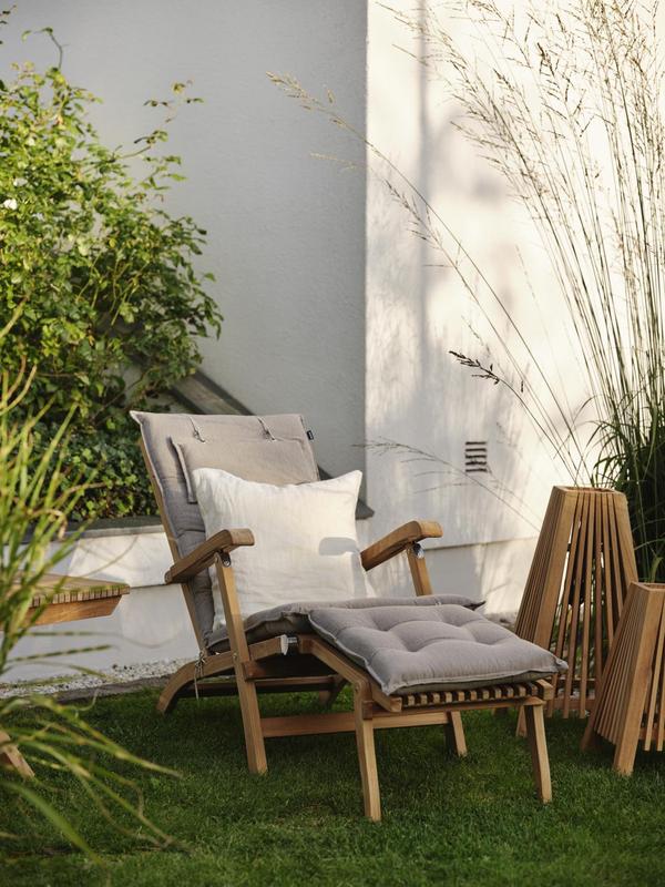 Florina däckstolsdyna Ljusgrå