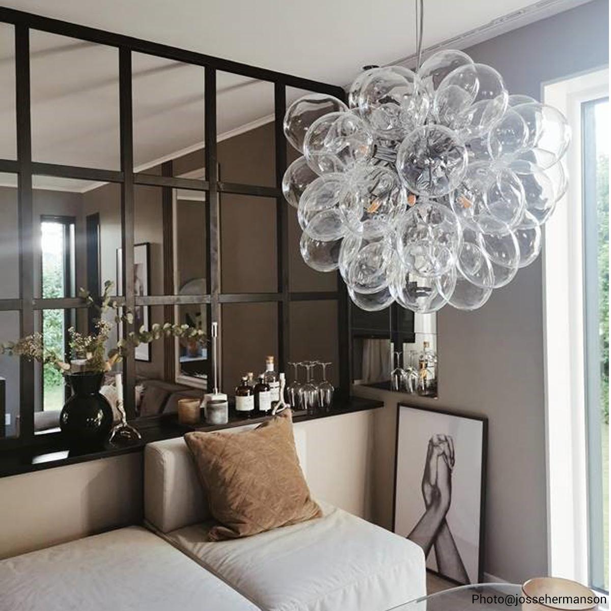 Gross taklampa Ø50cm Klarglas