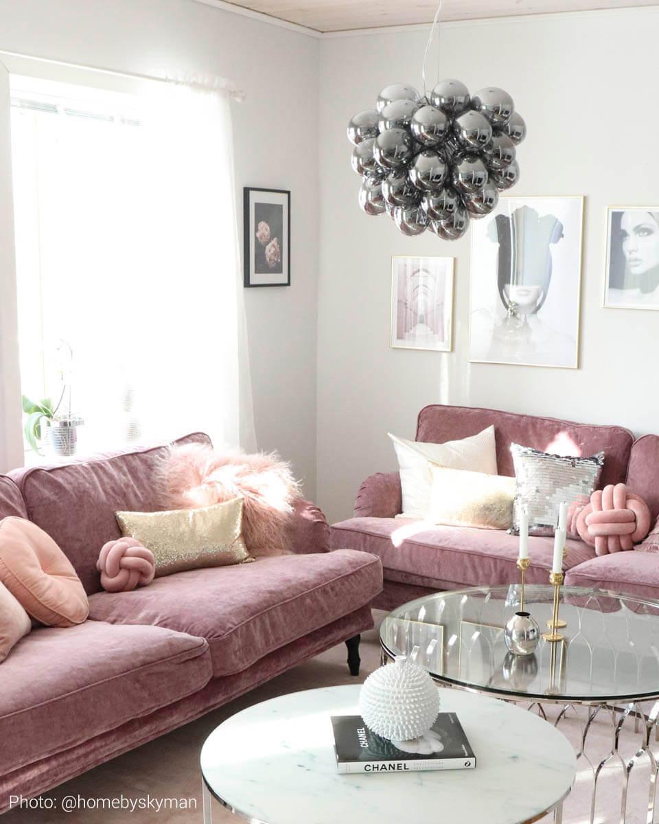 Gross taklampa Ø50cm Rökgrå