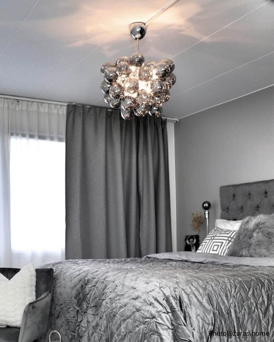 Gross taklampa Ø50cm Rökgrå