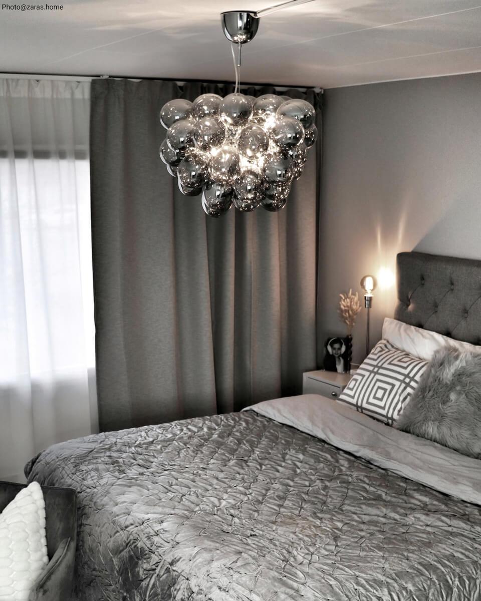 Gross taklampa Ø50cm Rökgrå